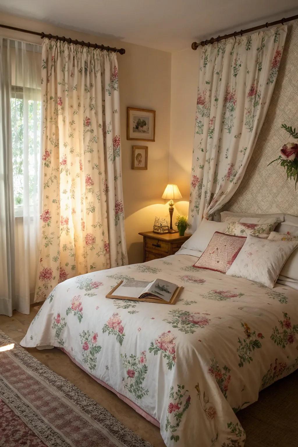 Textured patterns breathe warmth and individuality into your bedroom.