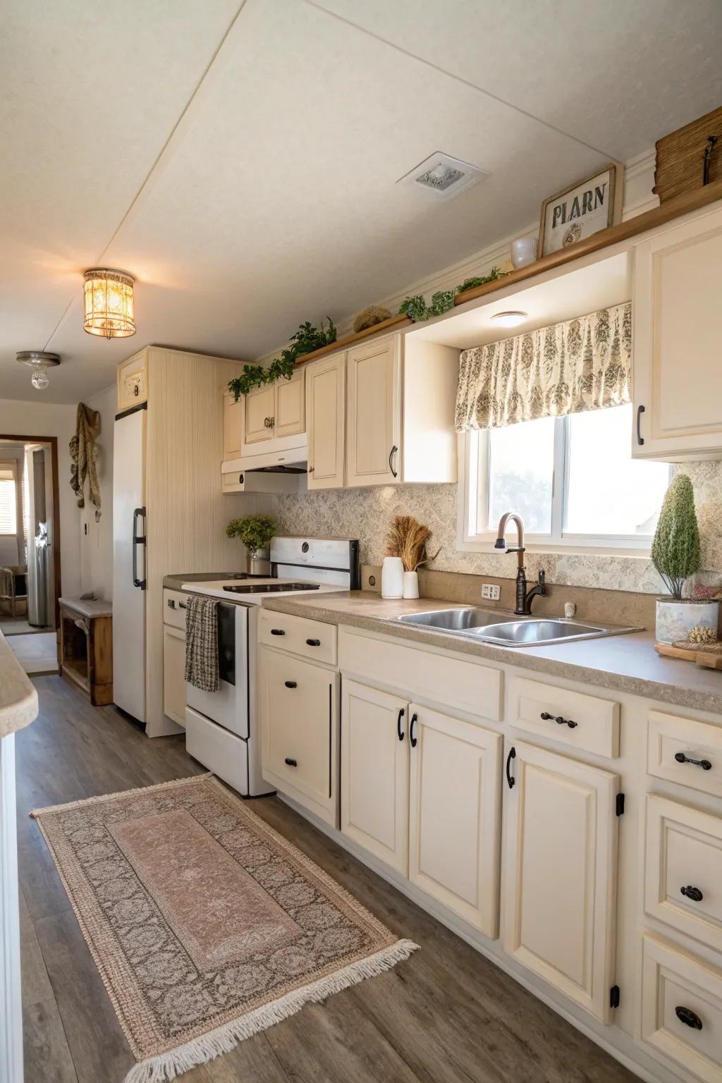 Neutral colors can help your kitchen feel bigger and more inviting.