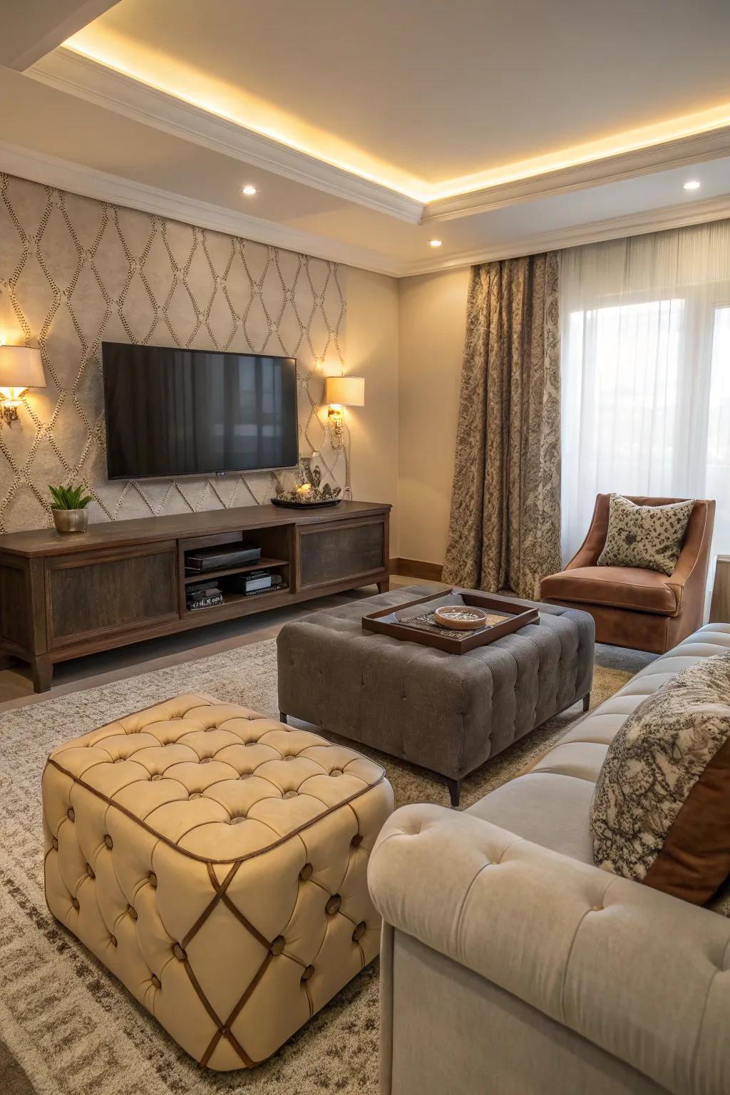 Furniture with multiple uses helps make the most of limited area