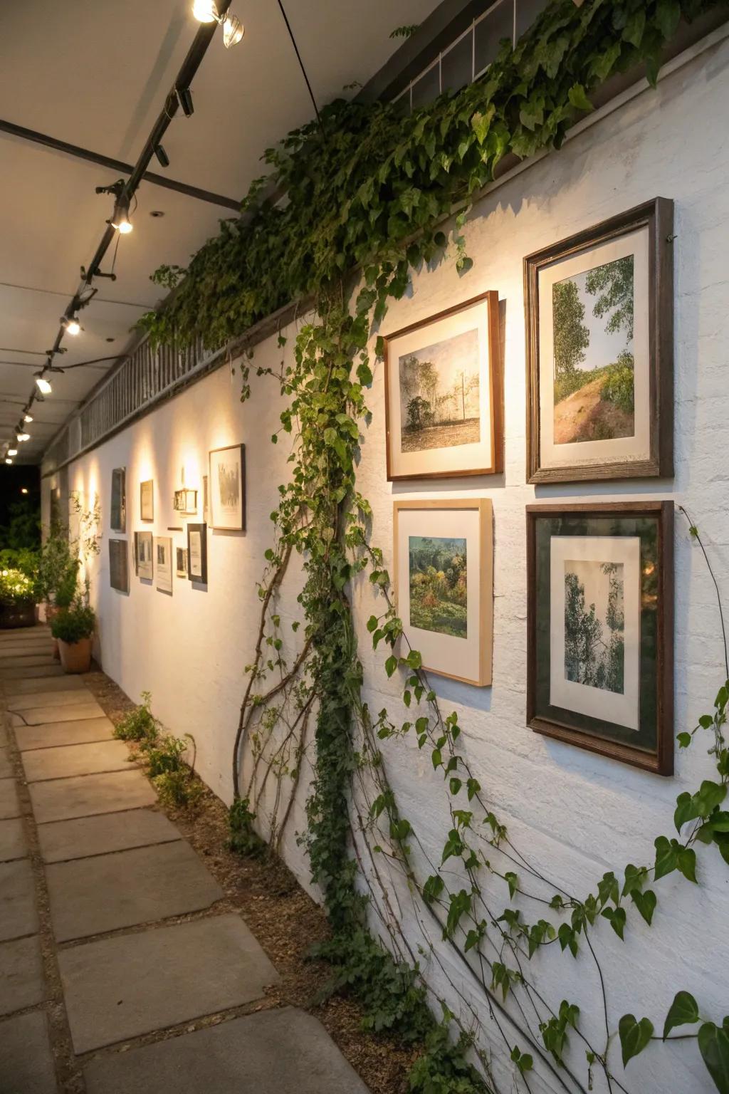 Enrich your gallery arrangement through nature’s touch.
