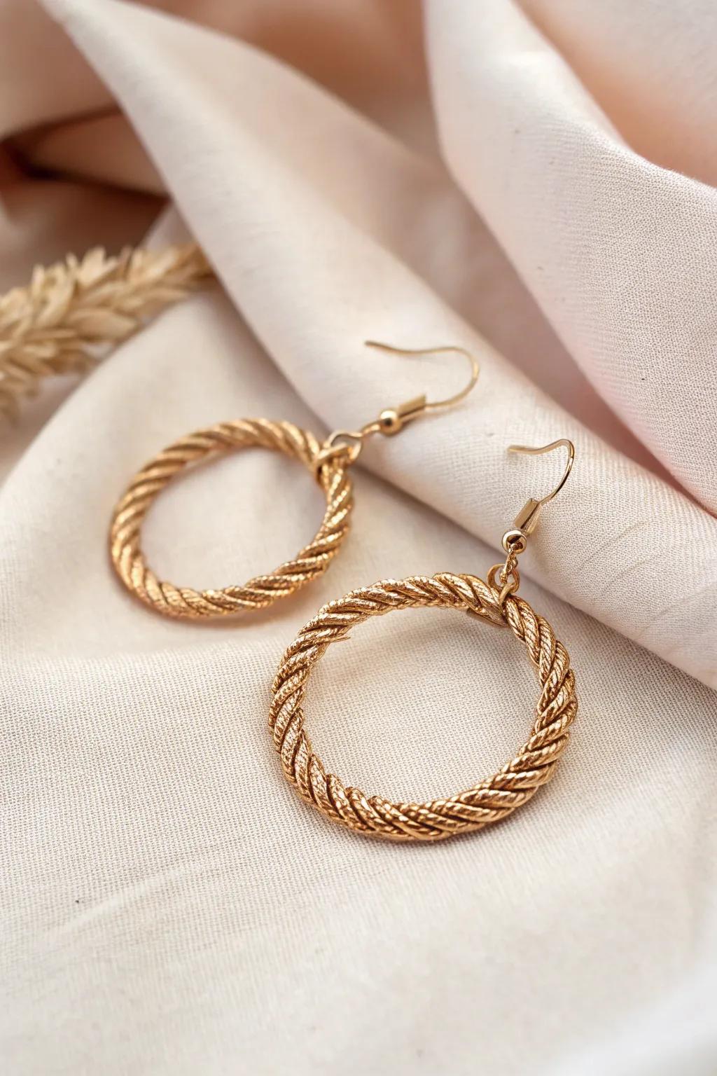 Bend and Radiate: Discover the charm of hand-made wire earrings.