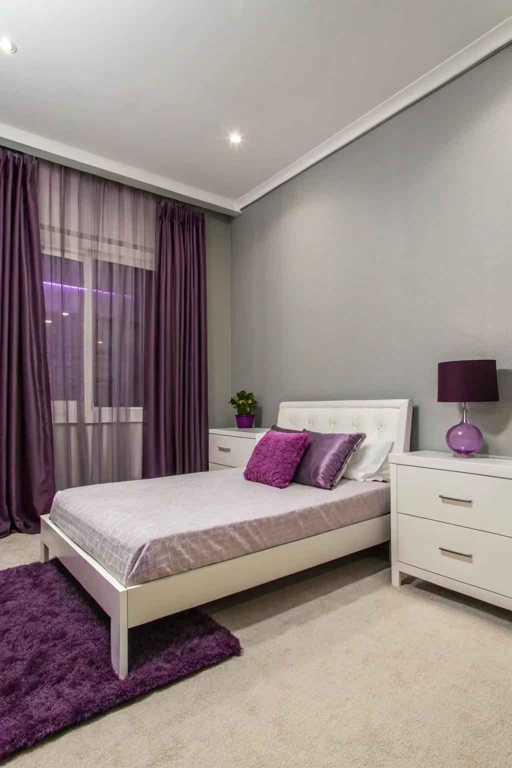 Where modern meets violet refinement.