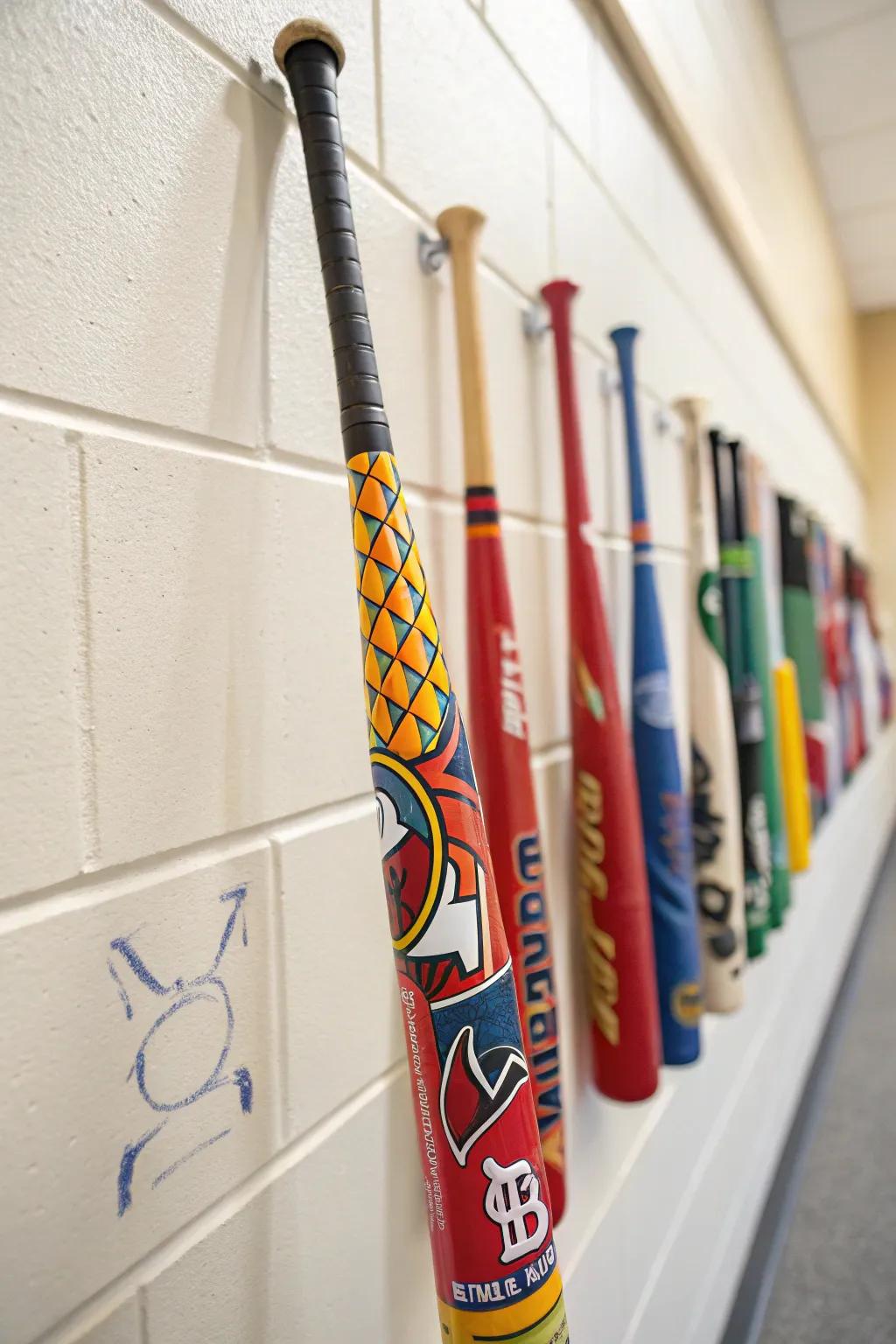 Individualized bats that bring a special character.