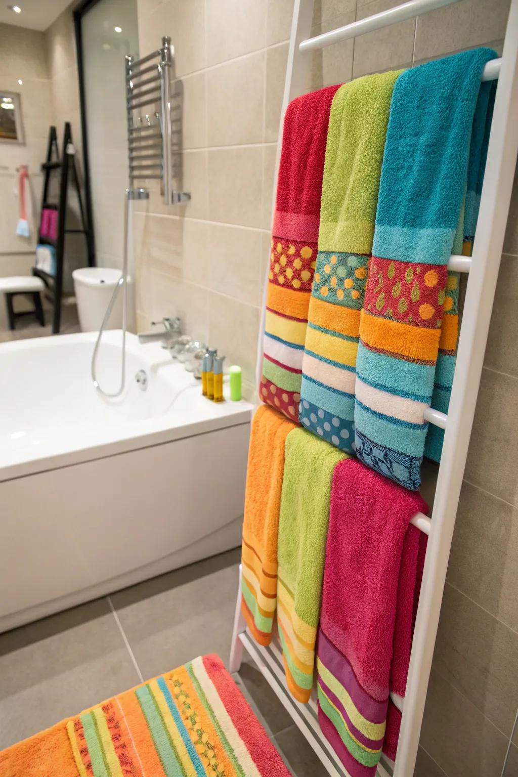 Multi-hue cloths bring vibrancy and playfulness to your space.