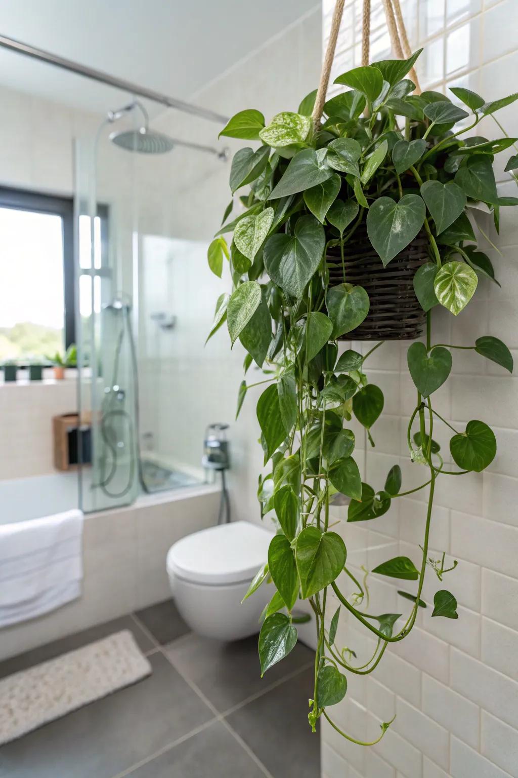 Transform your bathing space into a jungle retreat.