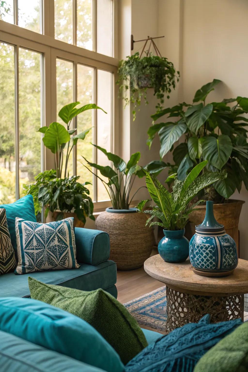Verdure elevates the azure-verdant aesthetic.