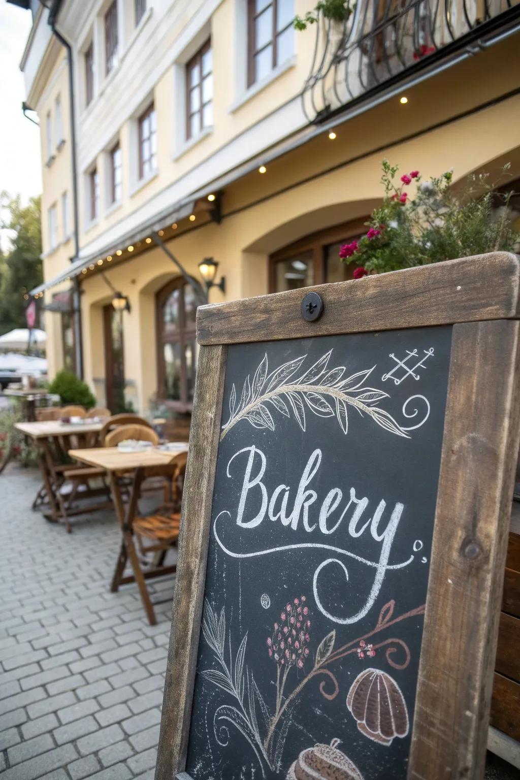 Chalkboard markers offer a whimsical, customizable flair.