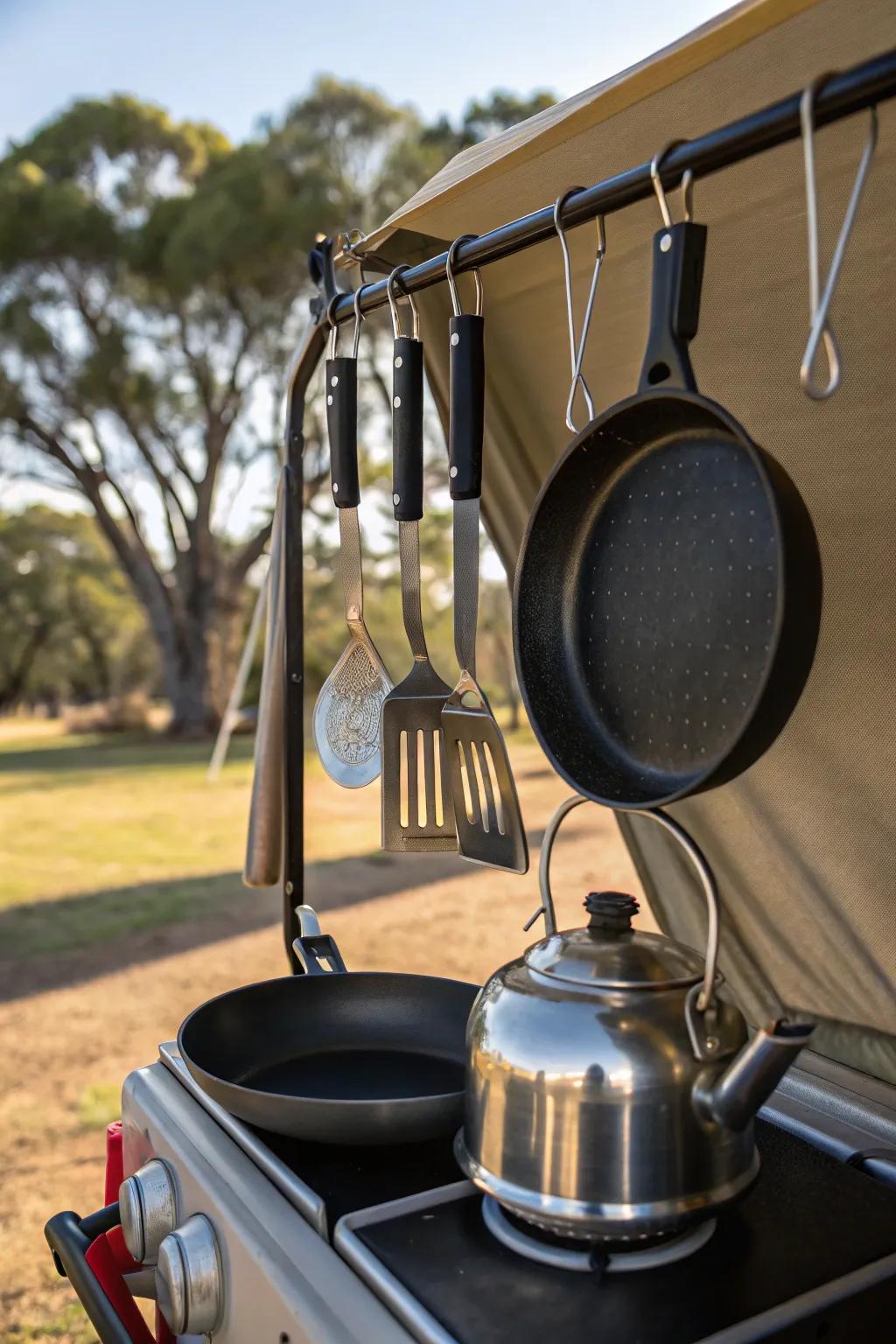 Maintain the accessibility of your cooking tools.