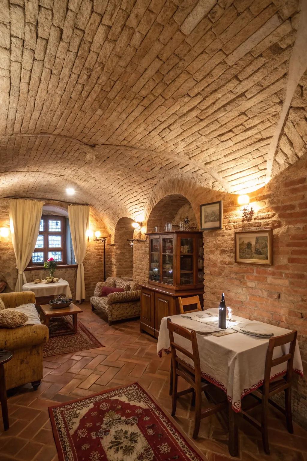 Layered surfaces provide depth and visual intrigue.