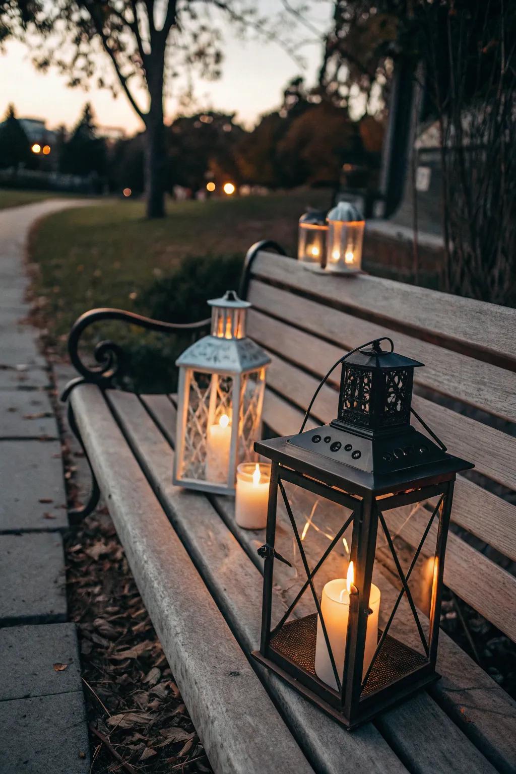 Candle holders add a dash of warmth and sophistication.
