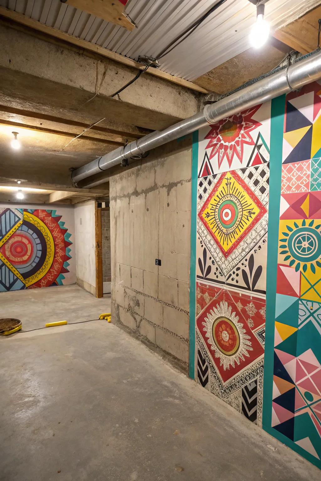 Turn walls into artwork with creative treatments.