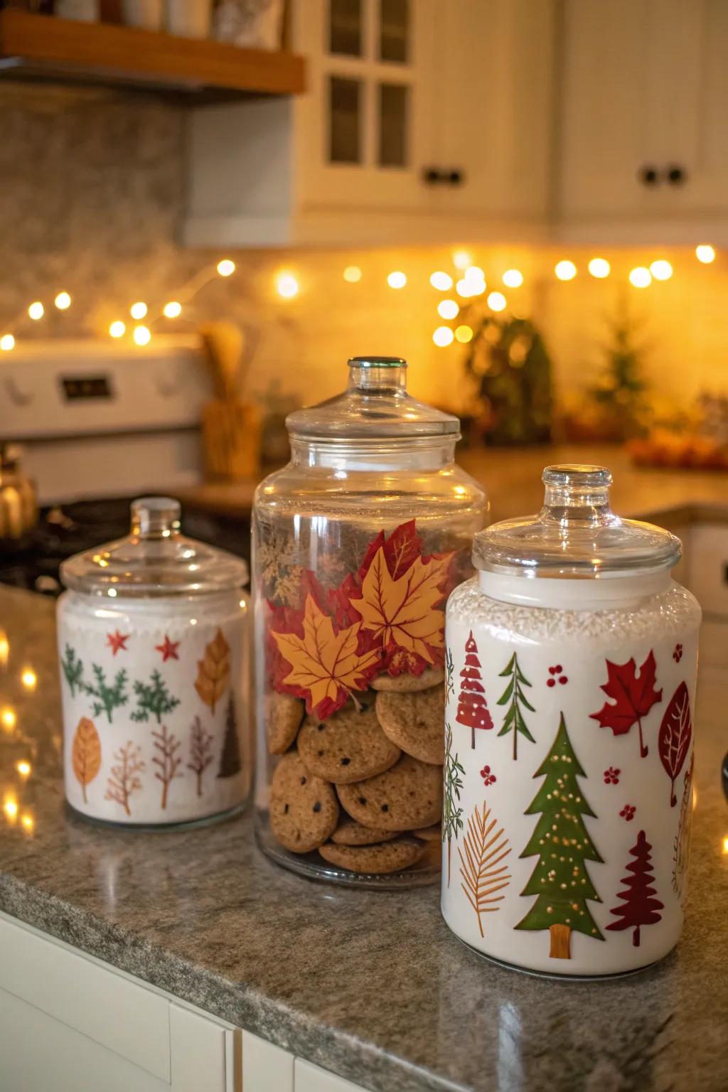 Seasonal motifs inject festive excitement into your kitchen.
