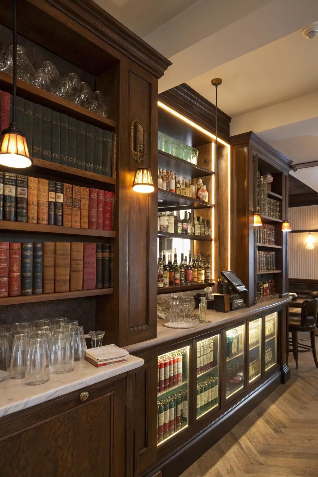 Contribute fascination through a hidden bar idea.