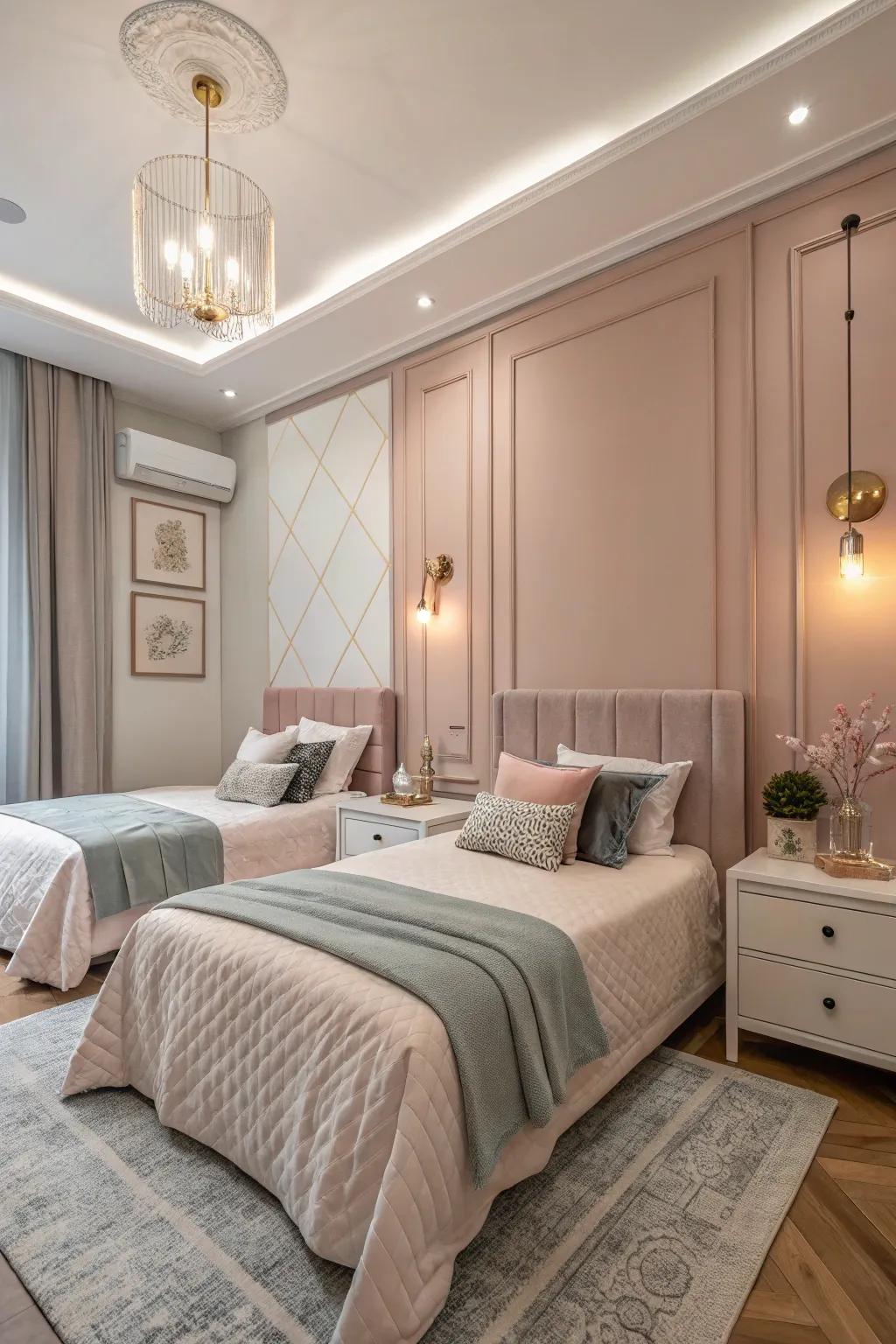 Soft pastel tones create a comforting ambiance.