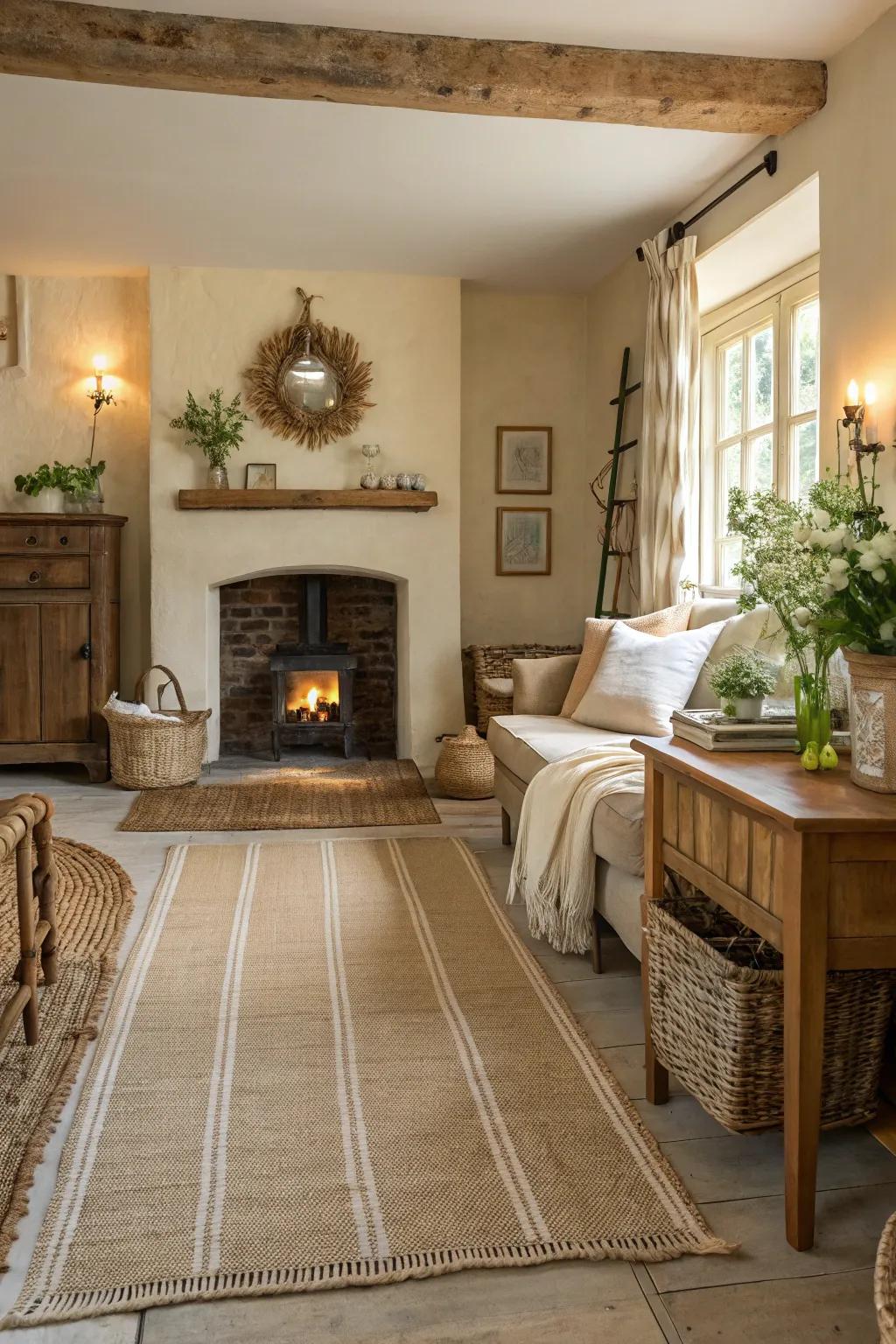 All-natural surfaces create a lavish and welcoming atmosphere.