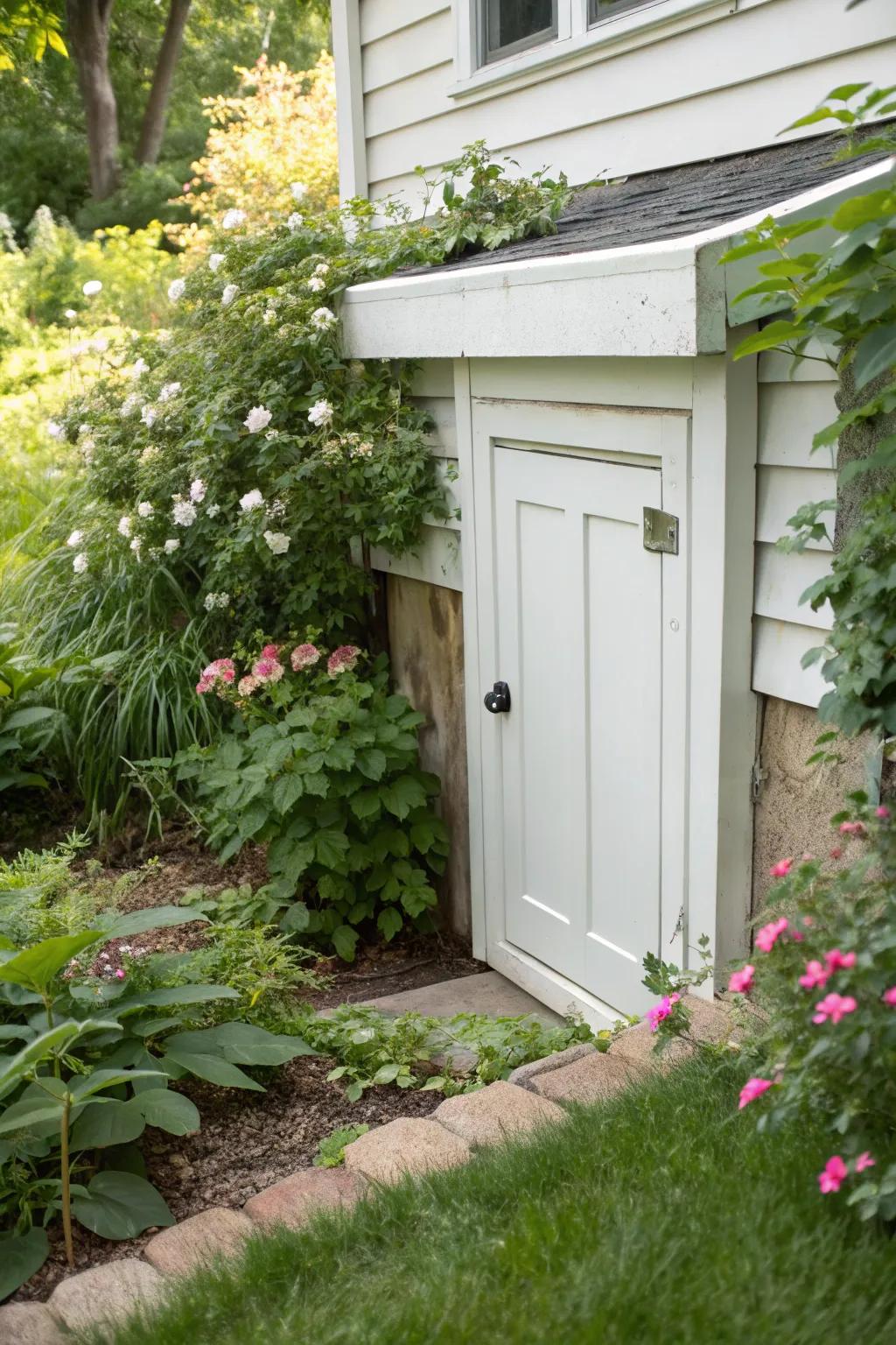 PVC doors offer robust defense and blend seamlessly with garden environments.