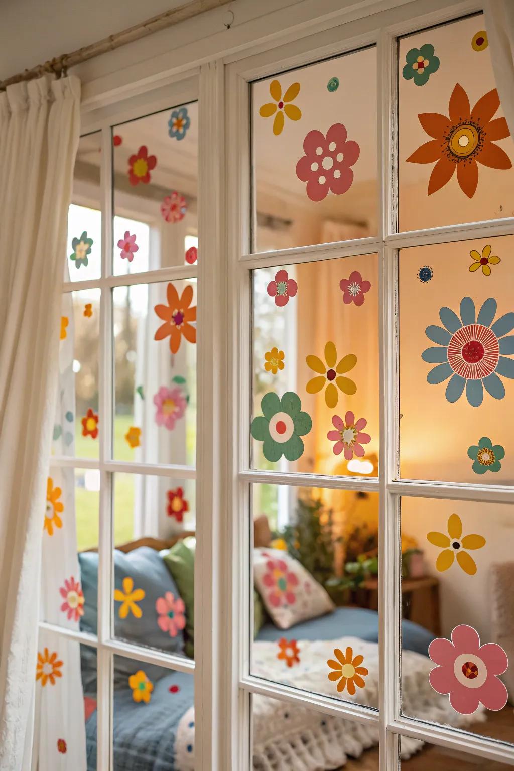 Window decals introduce bursts of pigmentation and character to any window.