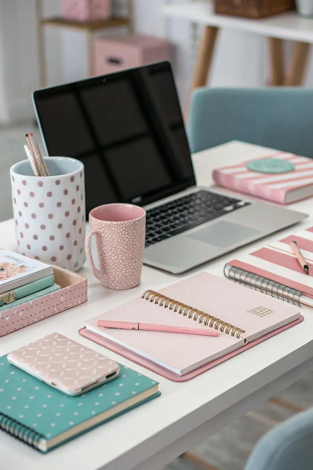 Color synchronization constructs a visually pleasing workspace.