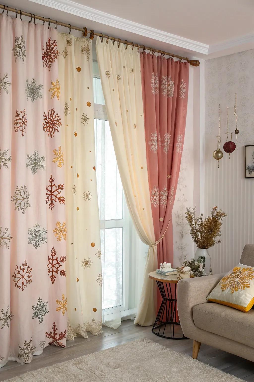 Curtain changes for every season keep the decor alive and responsive.
