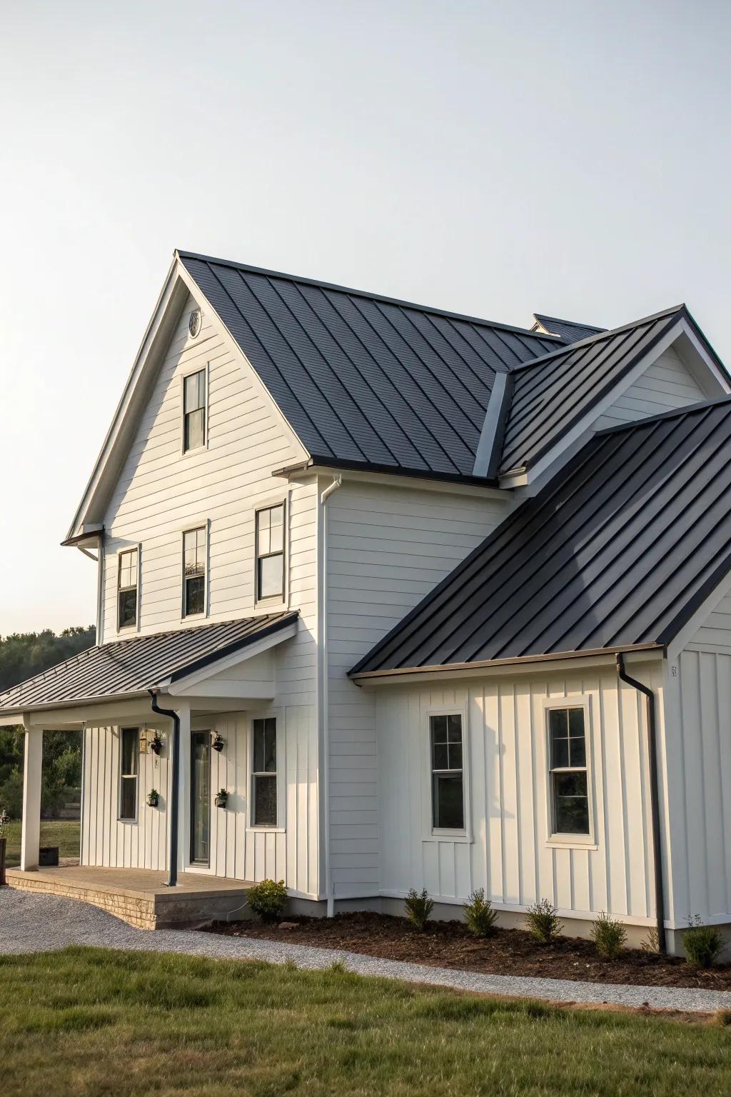 A modern and sleek roof upgrade greatly enhances appeal.