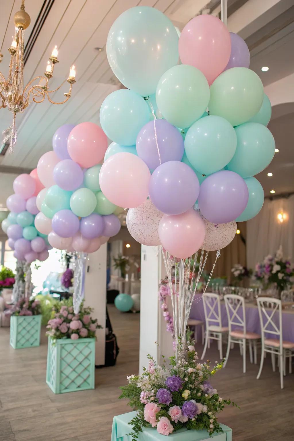 Include a burst of color with enchanting sphere exhibits.