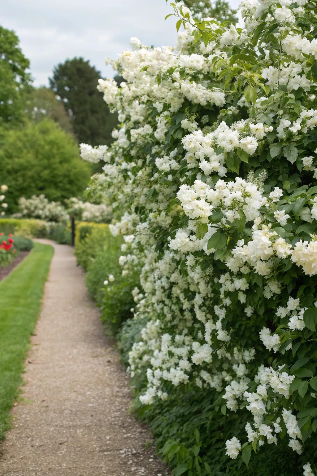 Fragrant Mockorange offers a sweet-smelling and quick-growing hedging choice.