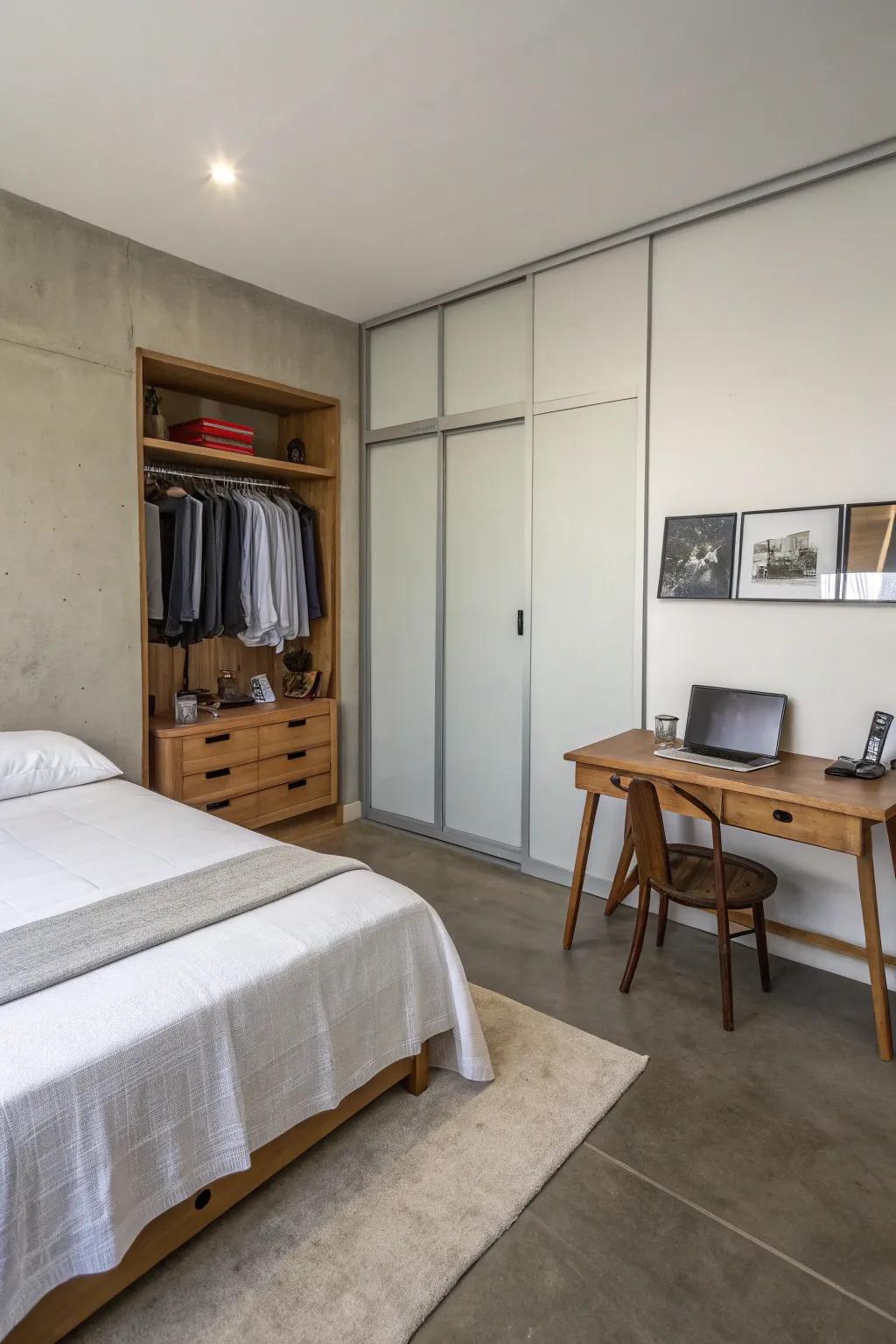 A tidy bedroom improves the flow of positive energy.