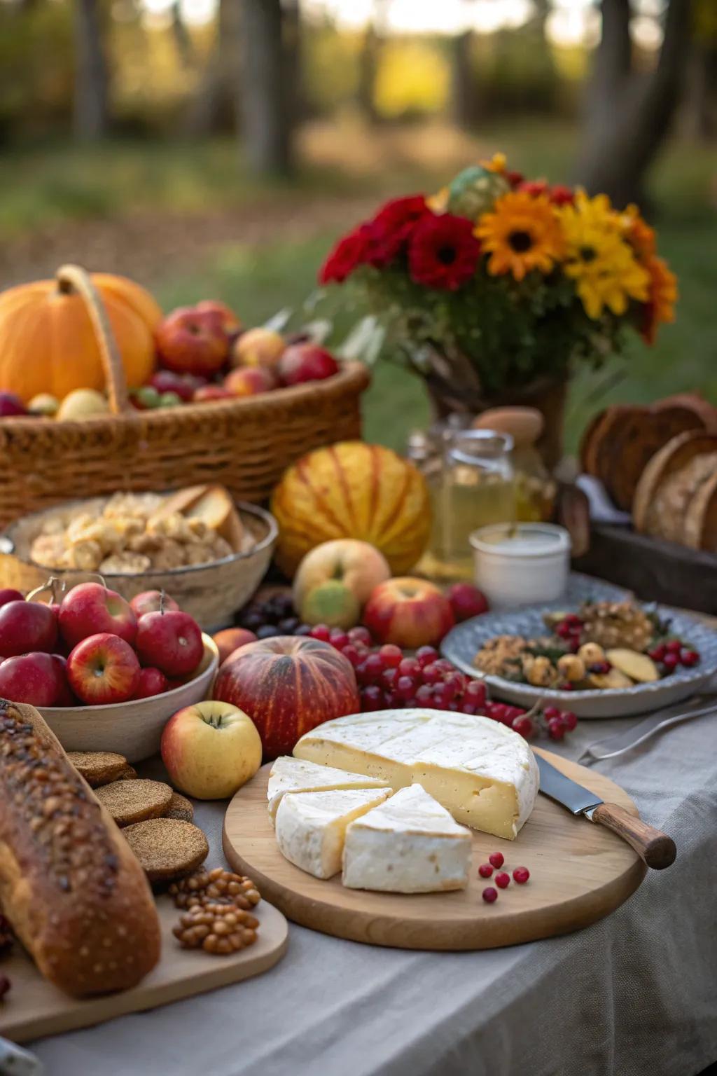 A harvest-inspired banquet, suited for autumn social events.