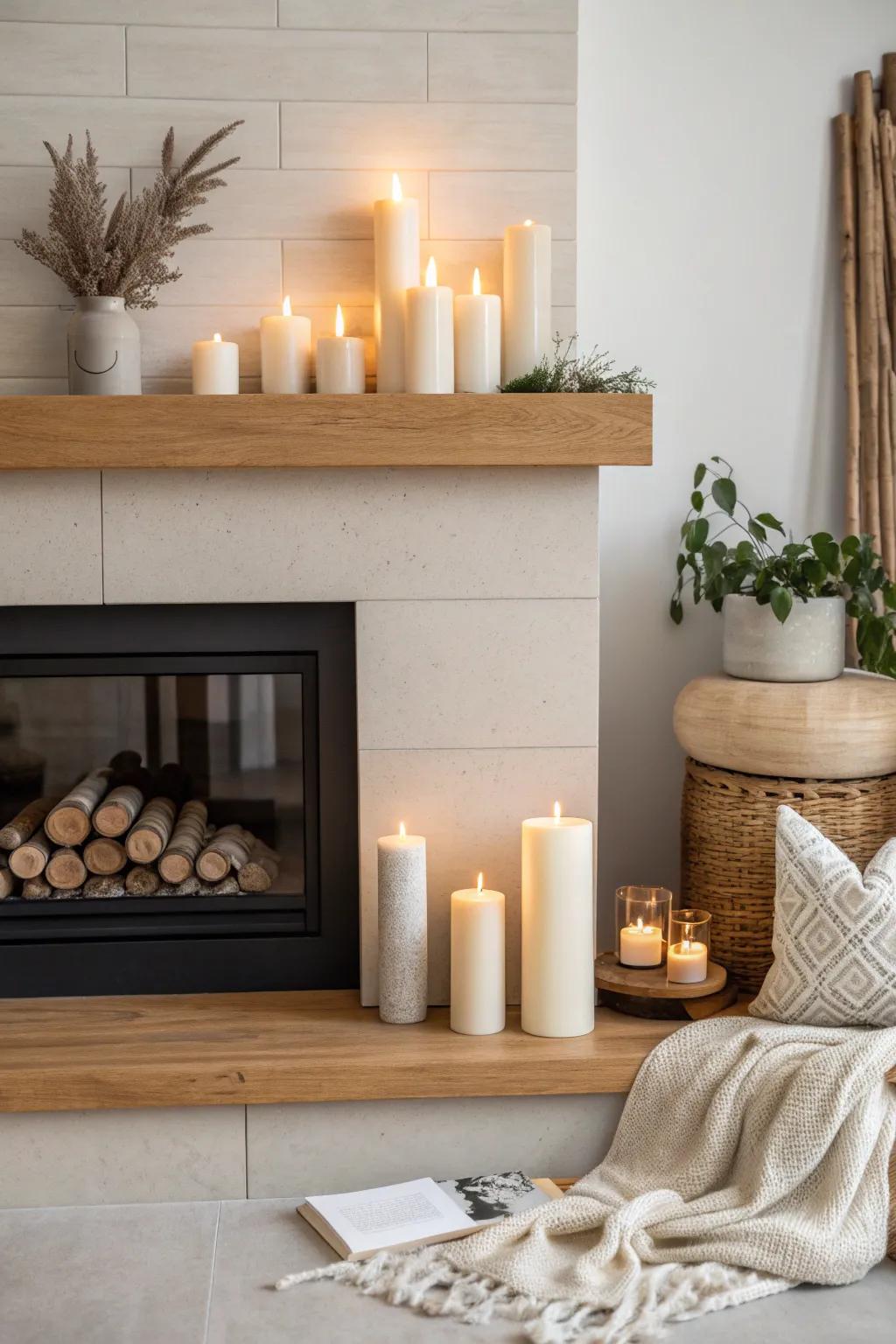 Accept the allure of simplicity with an understated radiance arrangement.