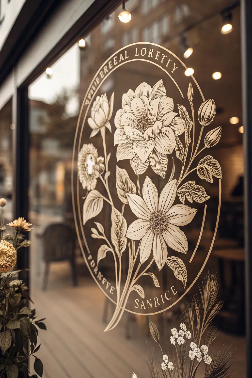 Classic botanical illustrations contribute a nostalgic charm.