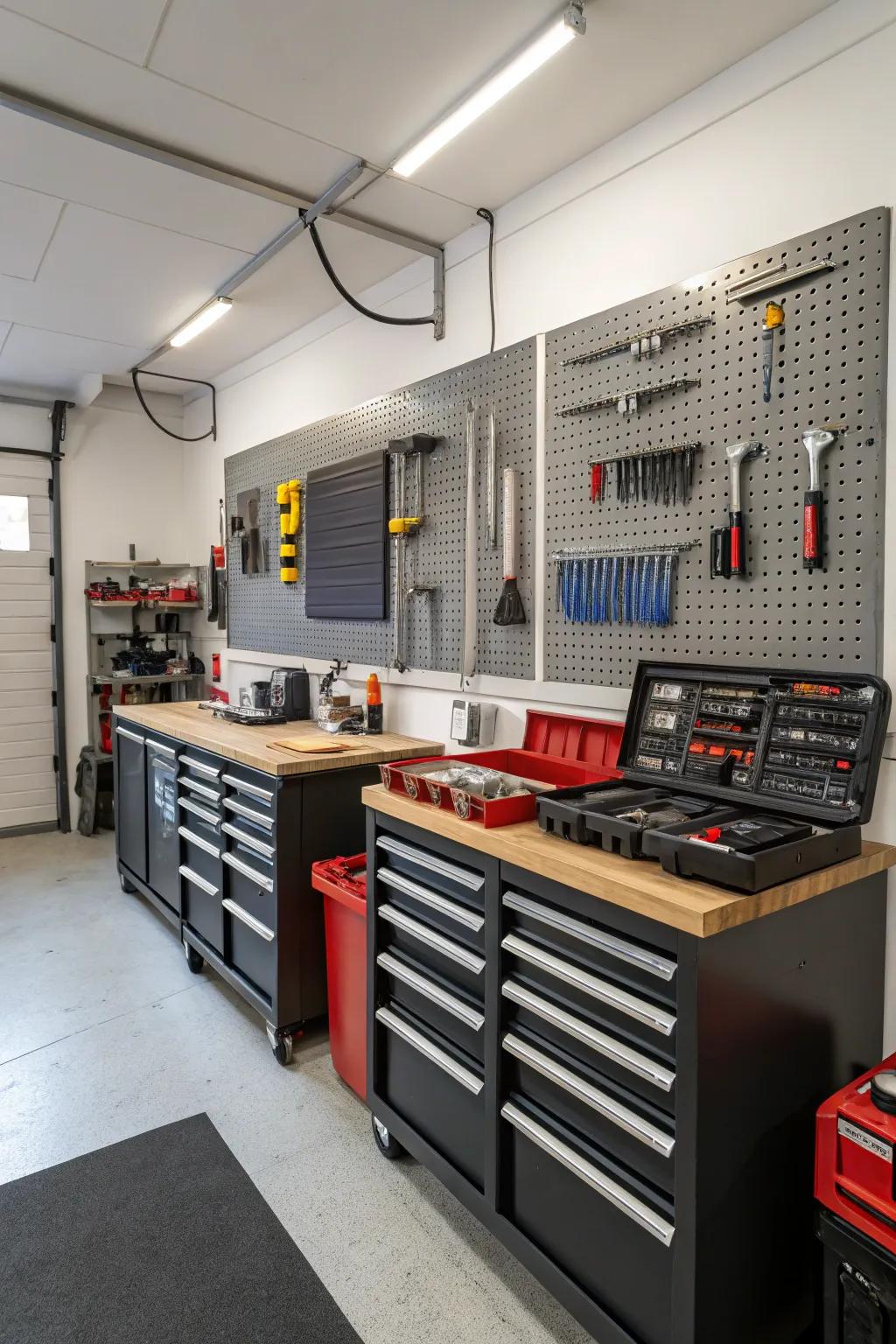 A garage workshop created for the passionate DIY enthusiast.