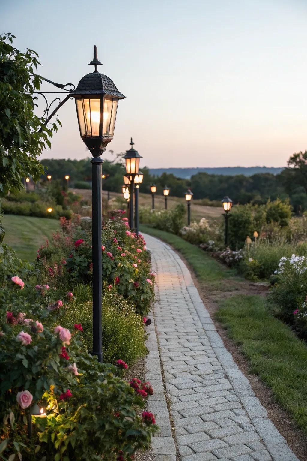 Add timeless grace with candle box lights.