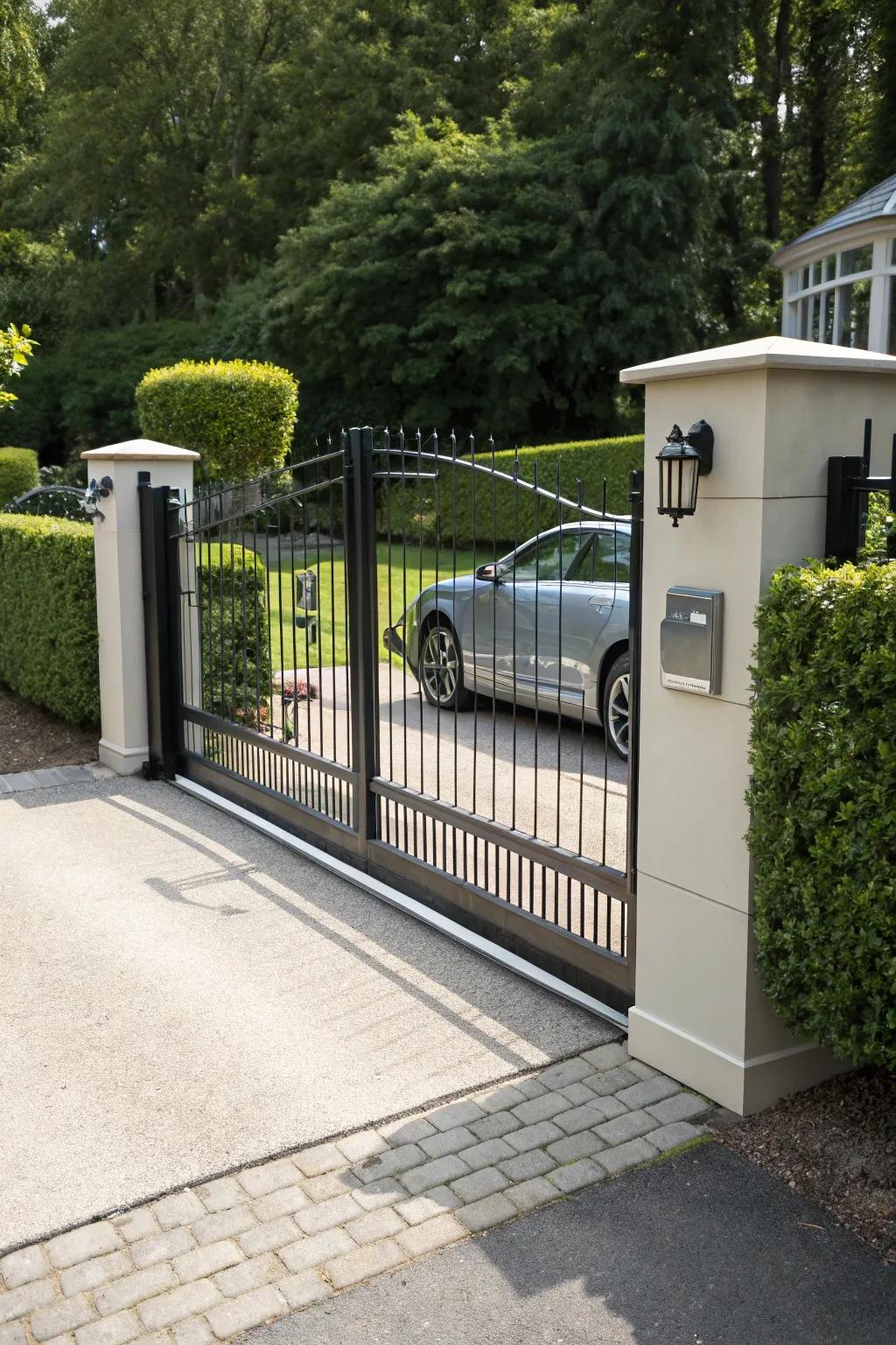 An automatic gate merging convenience with sophistication.