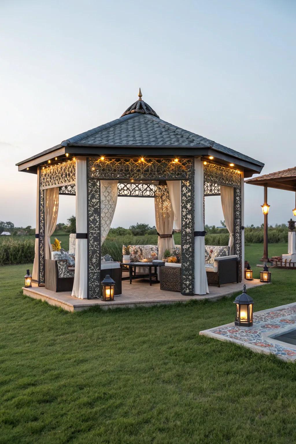 Fired clay tiles introduce a hint of sophistication and elegance to outdoor environments.