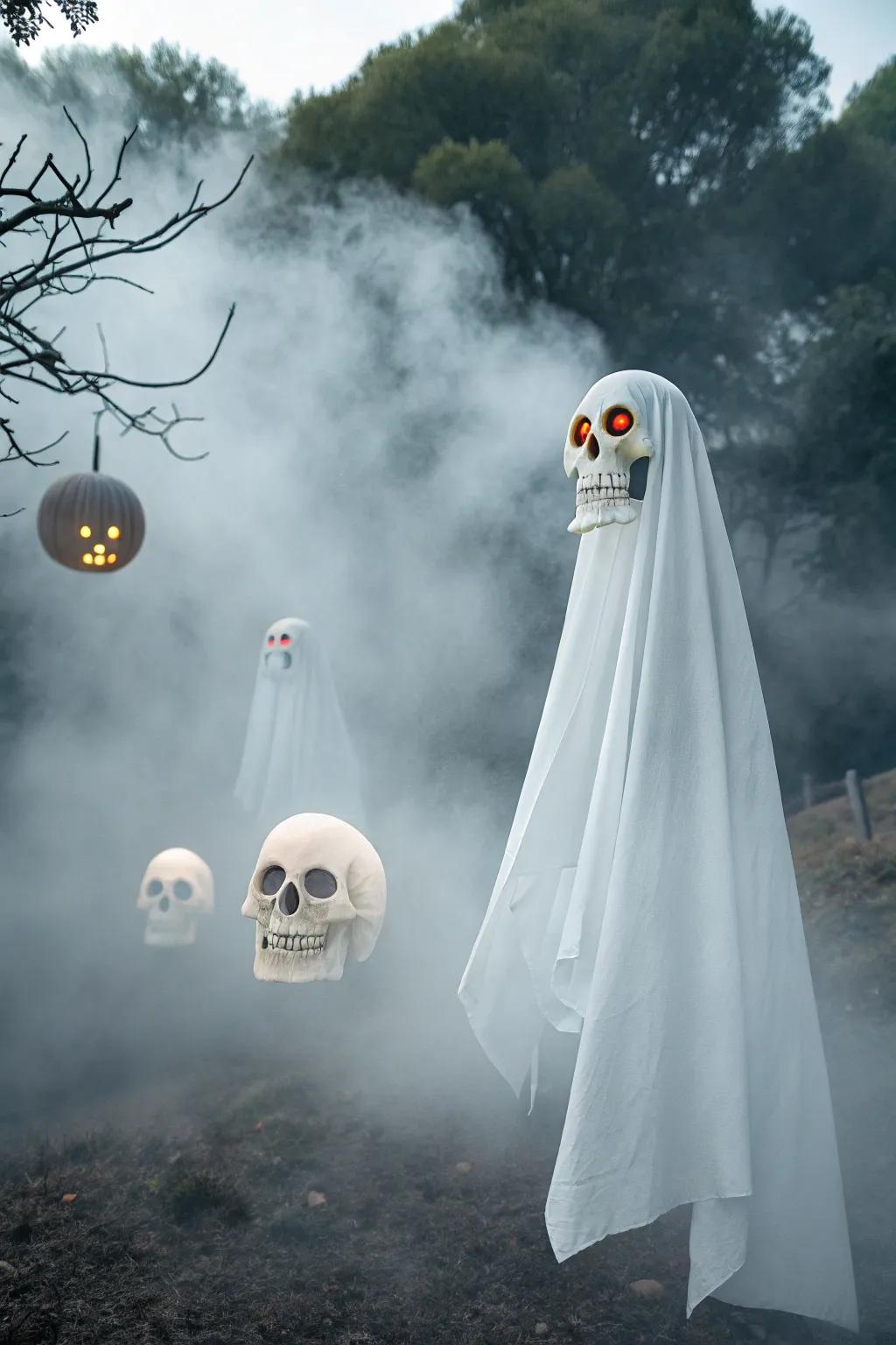 Specters and craniums poster for a quintessential Halloween scare.