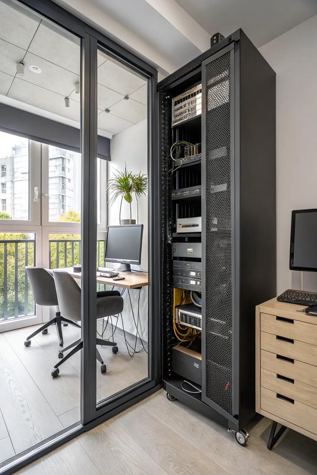 Ensure your equipment stays cool with a ventilated design.