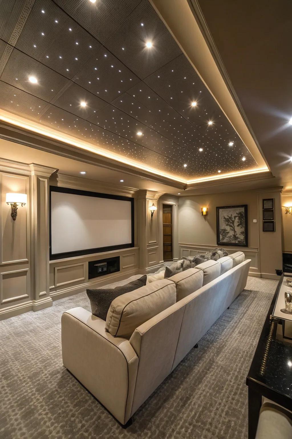 Attain a polished aesthetic through sunken illumination.