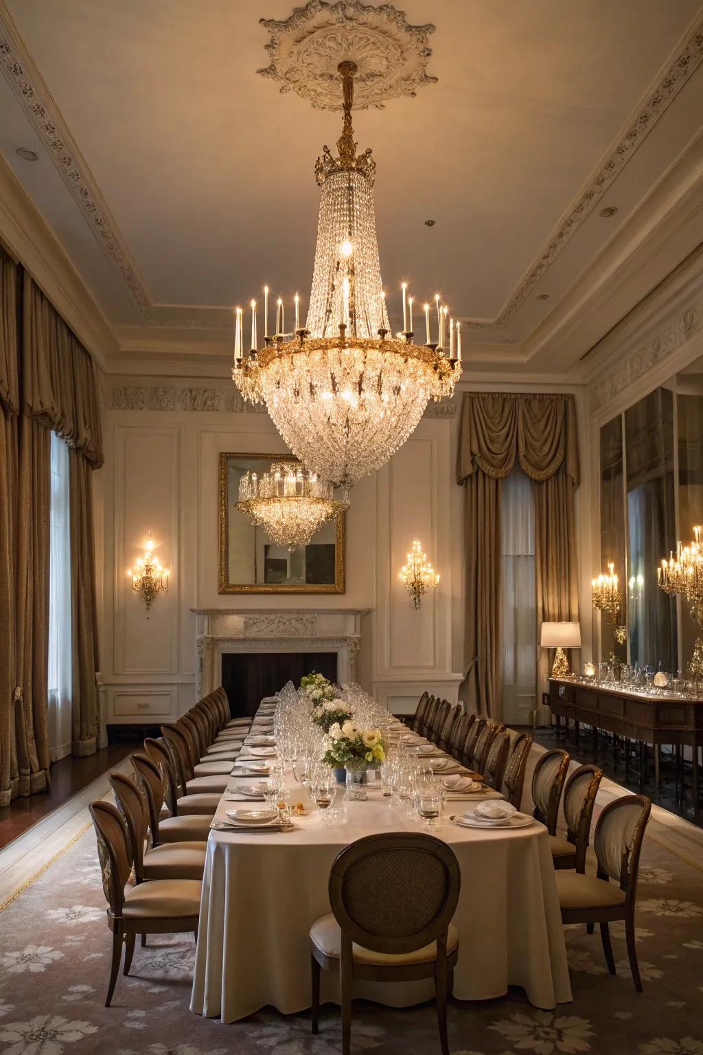 Artistic illumination can alter the atmosphere of a space.