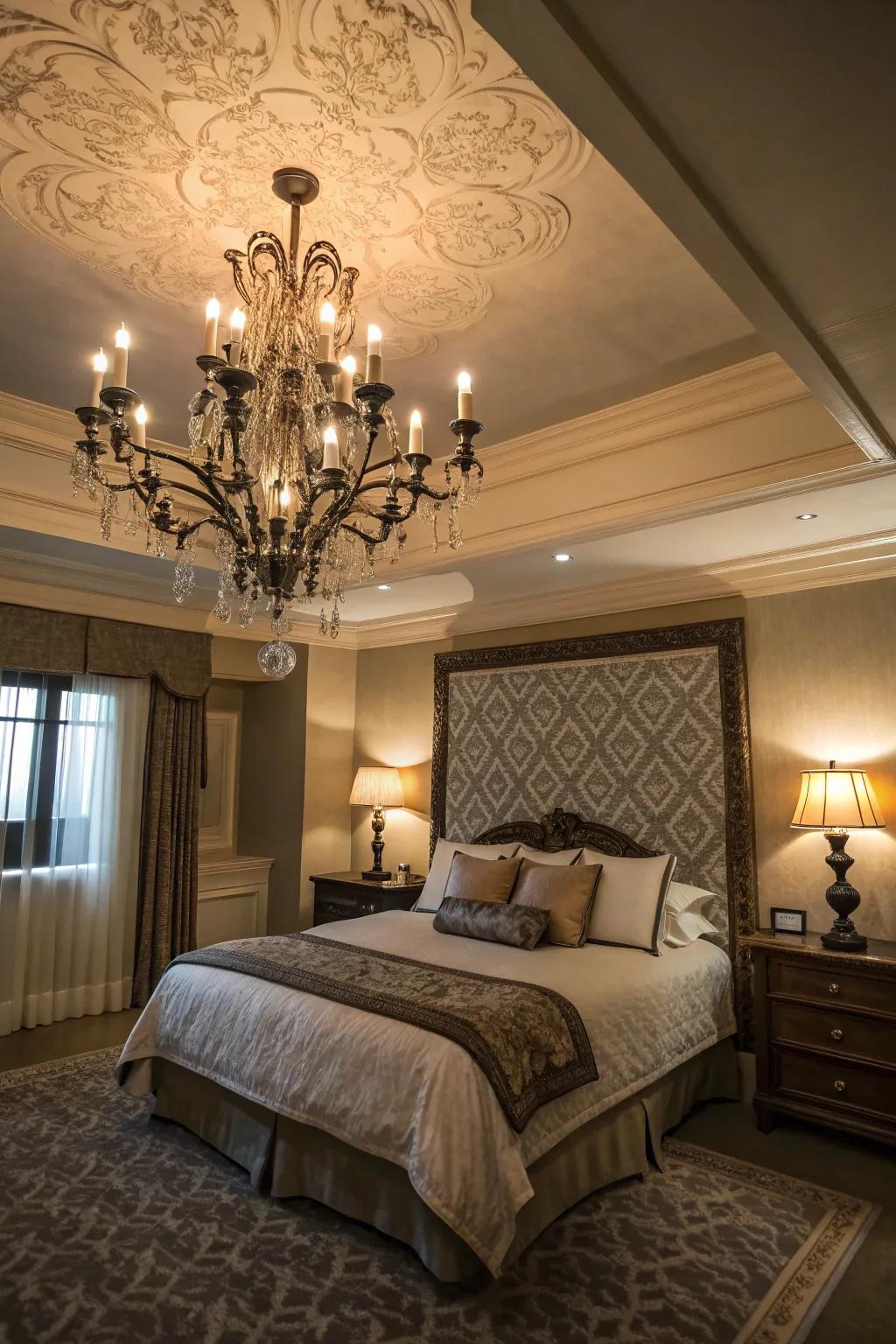 Mood lighting amplifies the ambiance and style of your king bedroom.