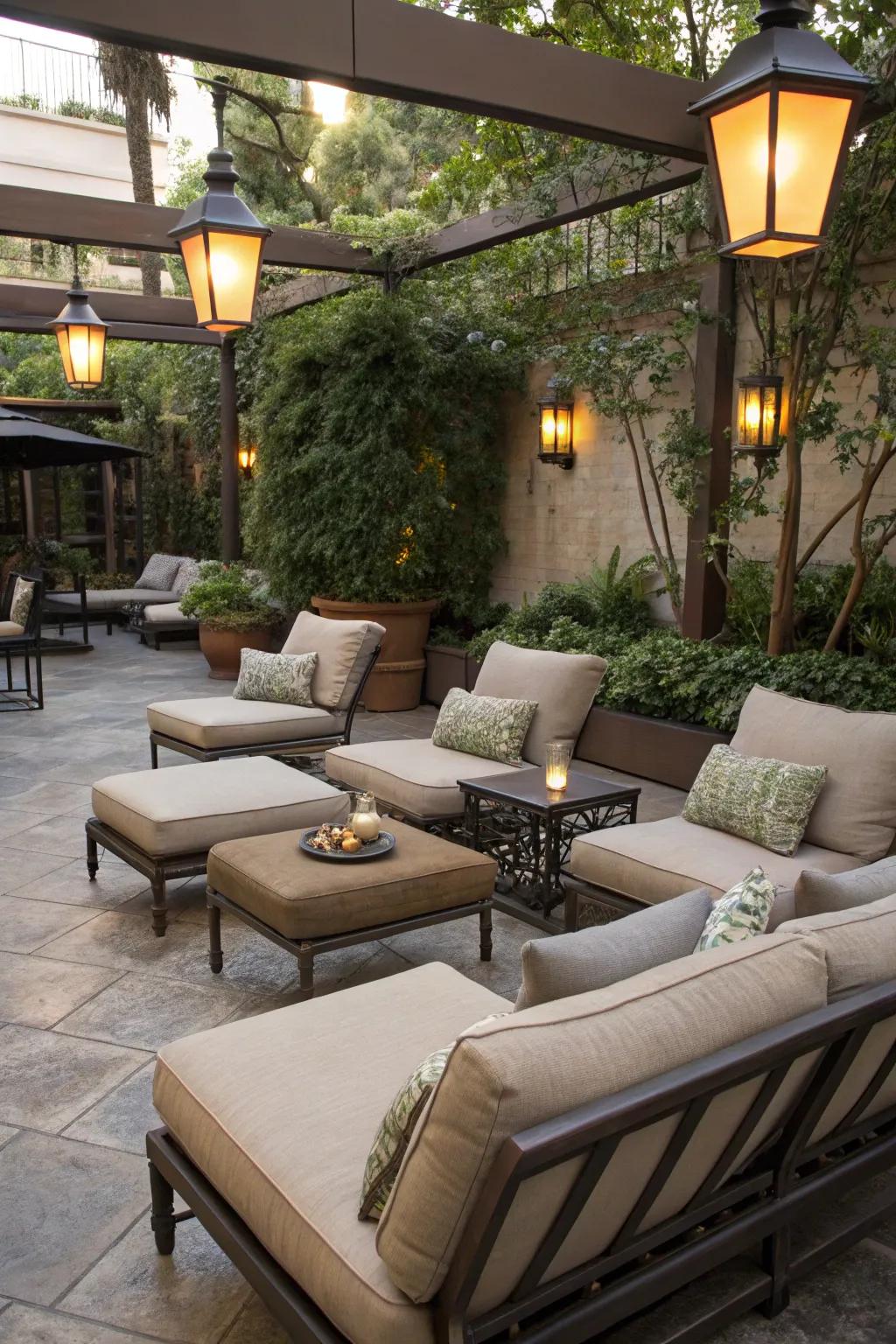 Comfortable seating for supreme relaxation.
