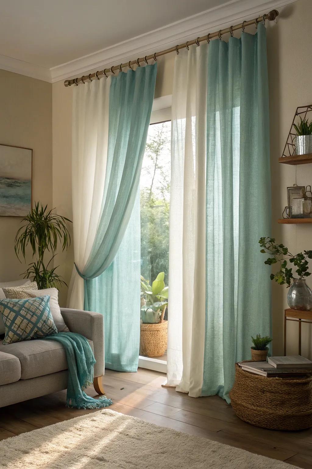 Natural inspired colors impart serenity and warmth to your living area.
