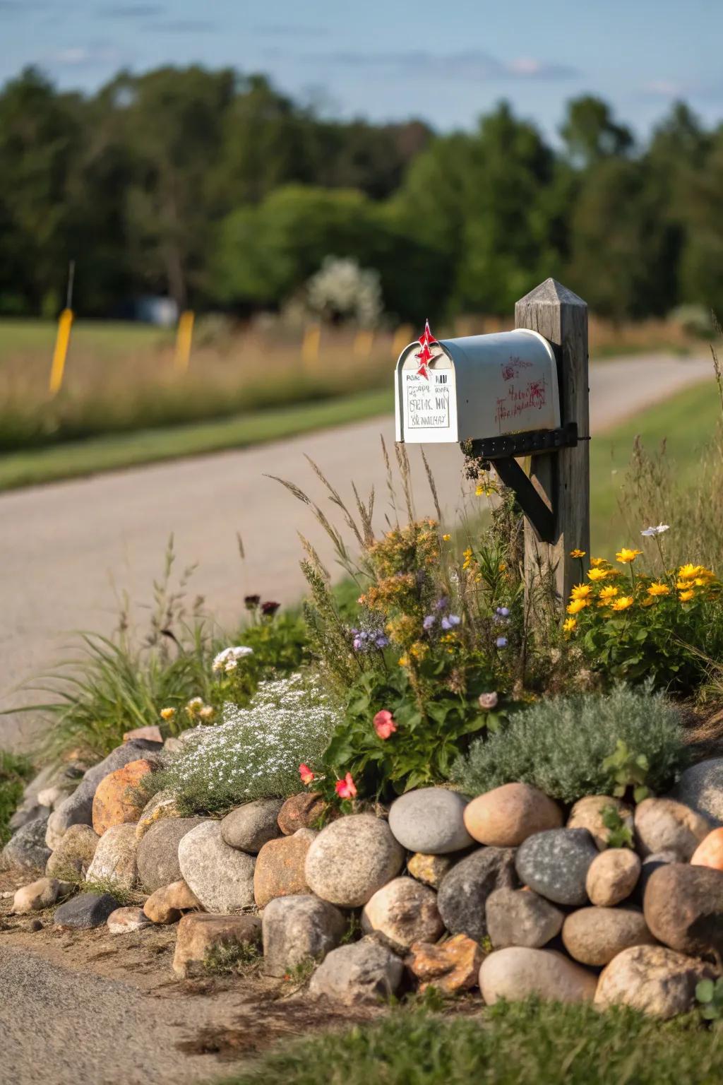 Asymmetrical rock arrangements offer a graceful, natural appeal.