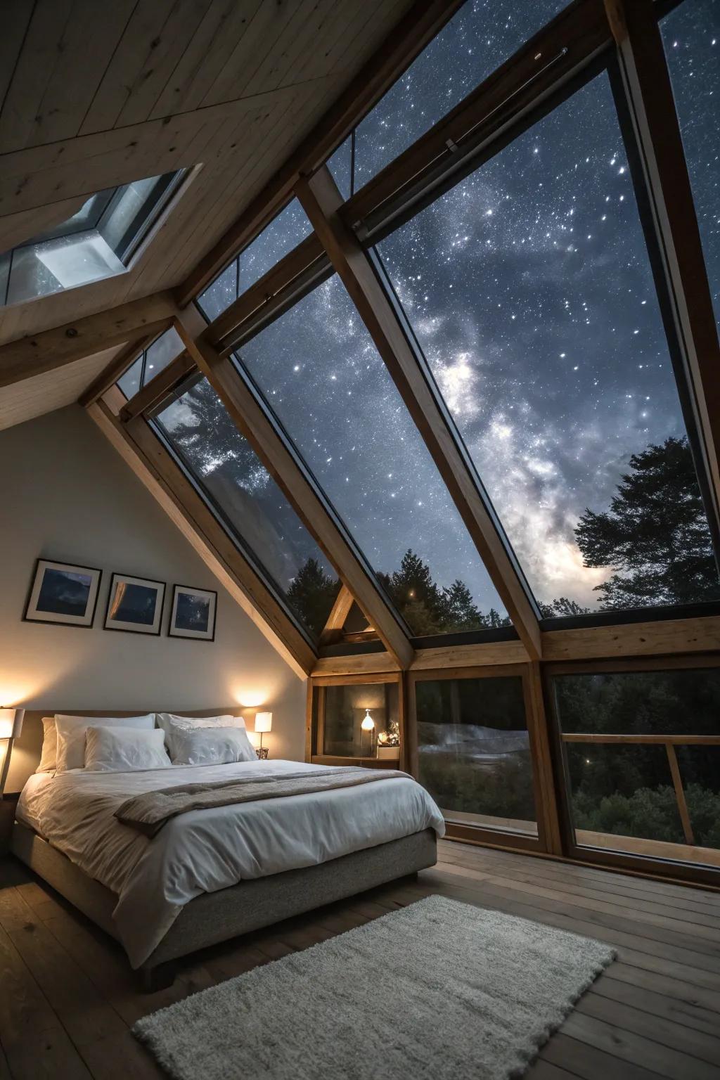 Drift off to sleep beneath a blanket of stars.