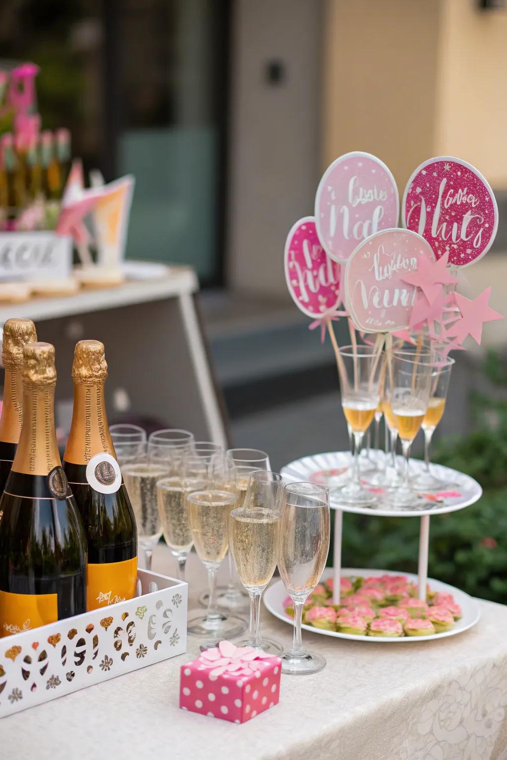 Stylish party decor adds sophistication to your celebration.
