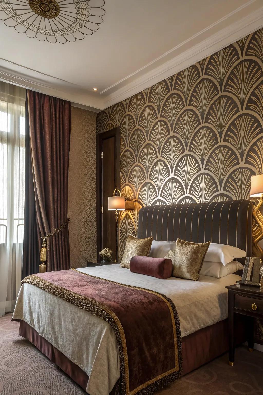 Geometric decorations introduce visual fascination.