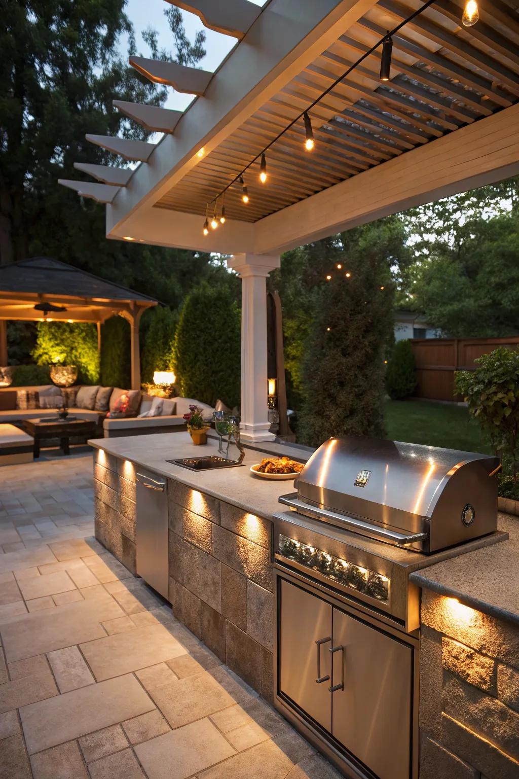 Task lighting makes sure your cooking areas are well-lit and useful.