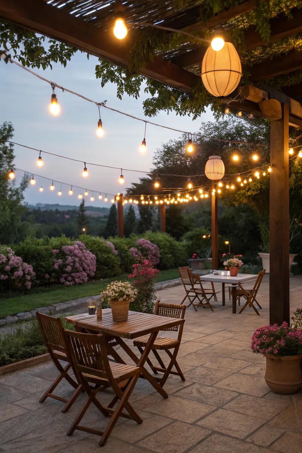 Illumination transforms your outdoor area into an enchanting retreat.