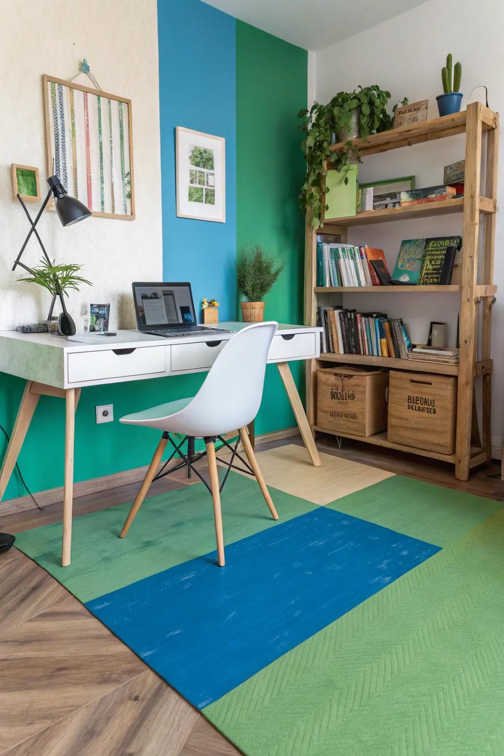 Chromatic squaring injects vitality and enjoyment into any area.