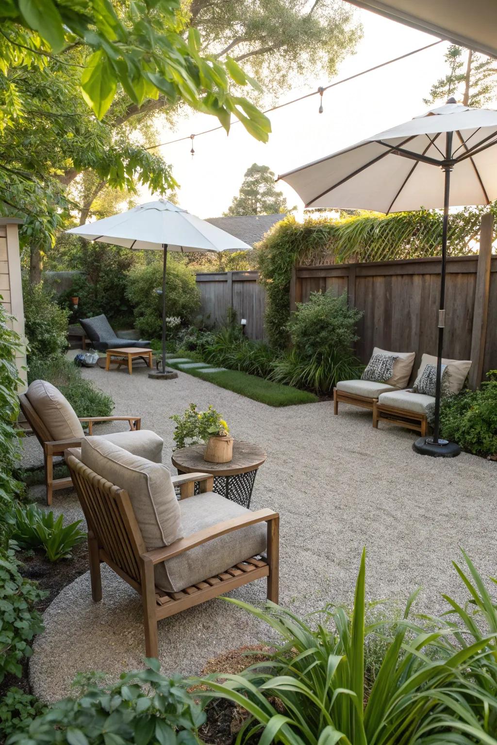 Unwind and dine in a fashionable, natural setting.