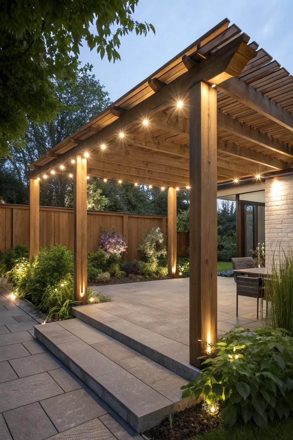 Integrated diode strands deliver a polished, modernist impression.